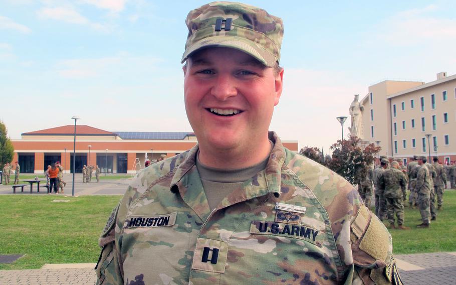 Capt. Connor Houston earned his Expert Soldier Badge in Vicenza, Italy, on Nov. 9, 2022, two years after a narrow miss.