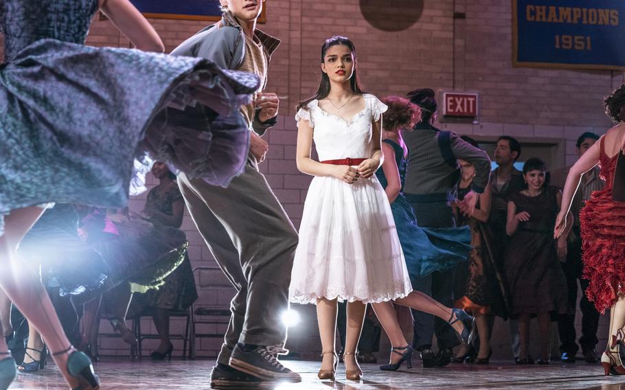 Rachel Zegler plays Maria in the Steven Spielberg-directed remake of “West Side Story,” now playing in many on-base theaters.