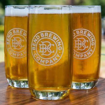 Beer from Bend Brewing Co., a locally owned brewpub that opened in 1995.
