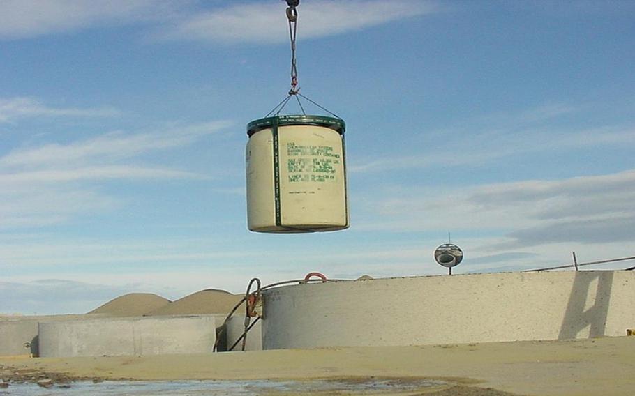 Class A radioactive waste disposal at the Clive, Utah disposal facility.