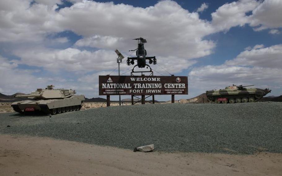 Fort Irwin National Training Center in Fort Irwin, Calif., is show in this undated file photo.
