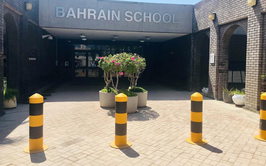 Department of Defense Education Activity Bahrain School, shown here in 2019, will spend at least its first week back to school after the holidays in remote learning.
 
