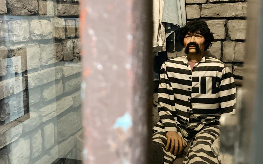 Sam the Perpetual Prisoner is an animatronic designed to resemble actor Charles Bronson.