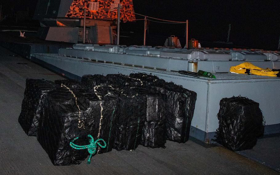 Bales of contraband.