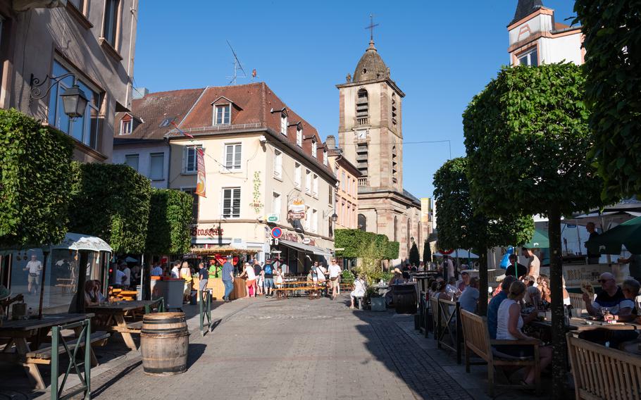 The 18th century St. Nicholas Church in Sarreguemines, France, 