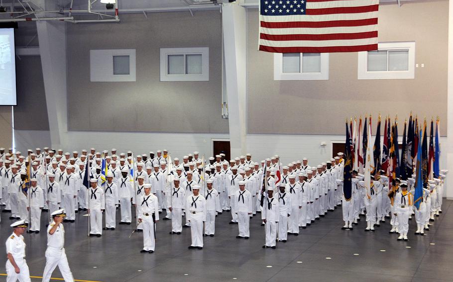 Graduation ceremony in 2008 at Naval Station Great Lakes, Ill. 