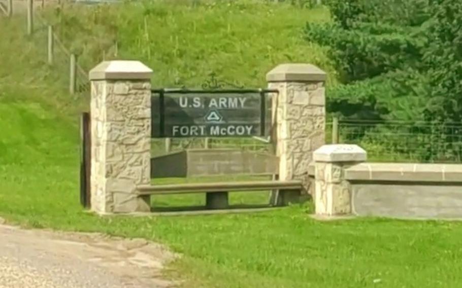 A gate section is shown on South Post near Highway 16 on Aug. 1, 2021, at Fort McCoy, Wis.