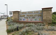 Camp Pendleton Marine Corps Base sign outside the main gate of the base. (UT File Photo/San Diego Union-Tribune/TNS)