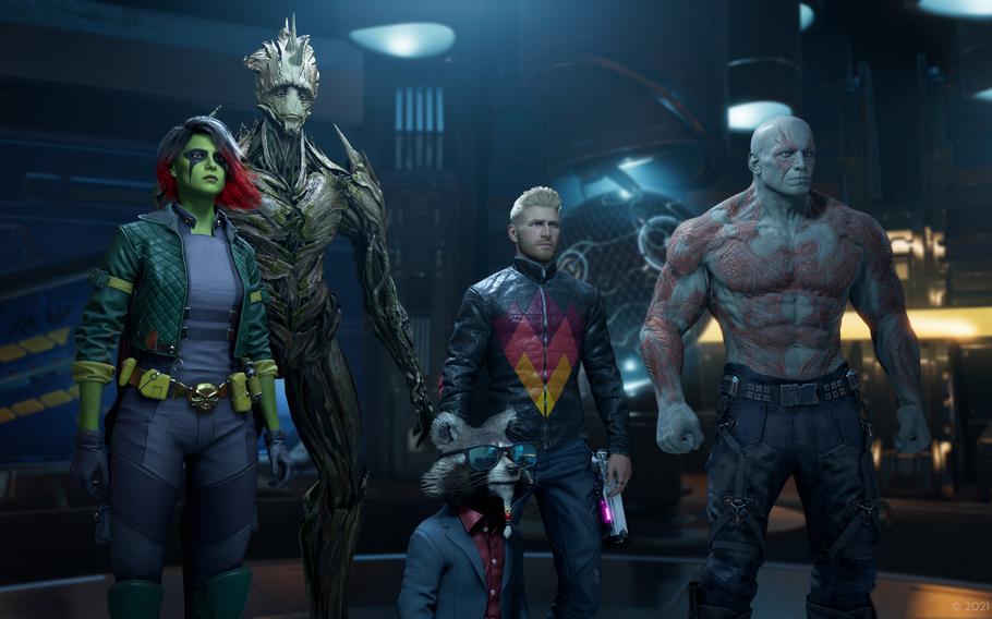  If you enjoyed the interplay between, from left, Gamora, Groot, Rocket, Peter Quill and Drax in the “Guardians of the Galaxy” films, the video game might just be for you. 