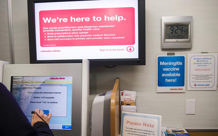 Thousands of pharmacy locations, such as CVS MinuteClinics, are expected to implement the one-stop, test and treat program beginning later this month. 