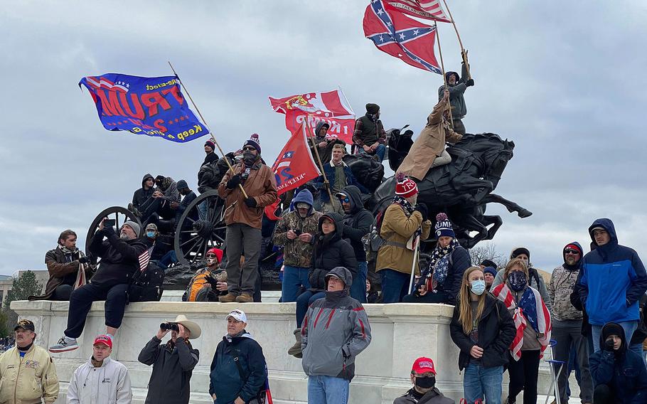 Rioters storm the Capitol in Washington, D.C., on Jan. 6, 2021. 
