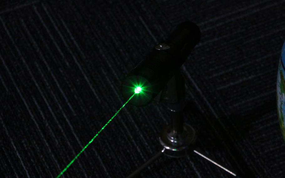 At least seven people were arrested this month for allegedly pointing lasers at police helicopters, particularly during illegal street takeovers, according to the Los Angeles Police Department. 