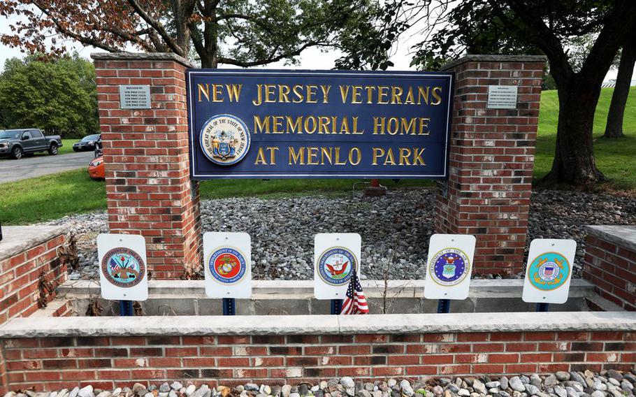 Rally by veterans groups and union workers at the state run Menlo Park nursing home for veterans, where at least 65 residents and one staff member died of cover,  in Edison, N.J. September, 16, 2020 Ed Murray | NJ Advance Media for NJ.com