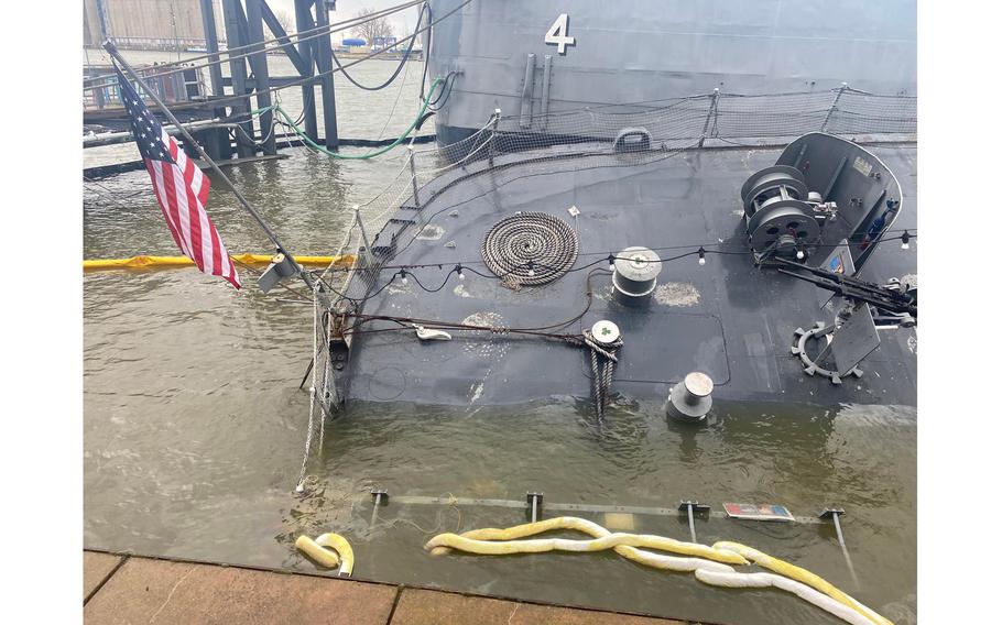 The U.S. Coast Guard estimated there were more than 3 million gallons of water inside the ship.