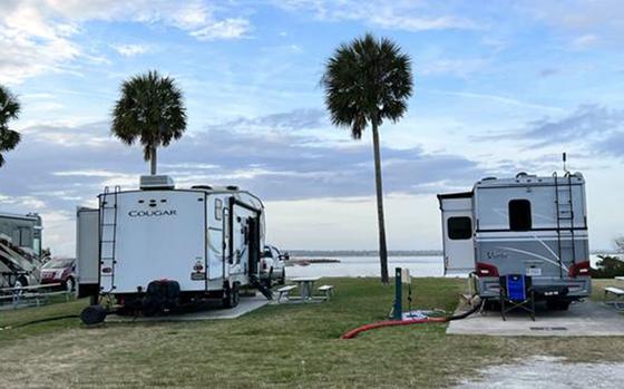 Morale, Welfare and Recreation's waterfront Pelican Roost RV Park at Naval Station Mayport, Fla.