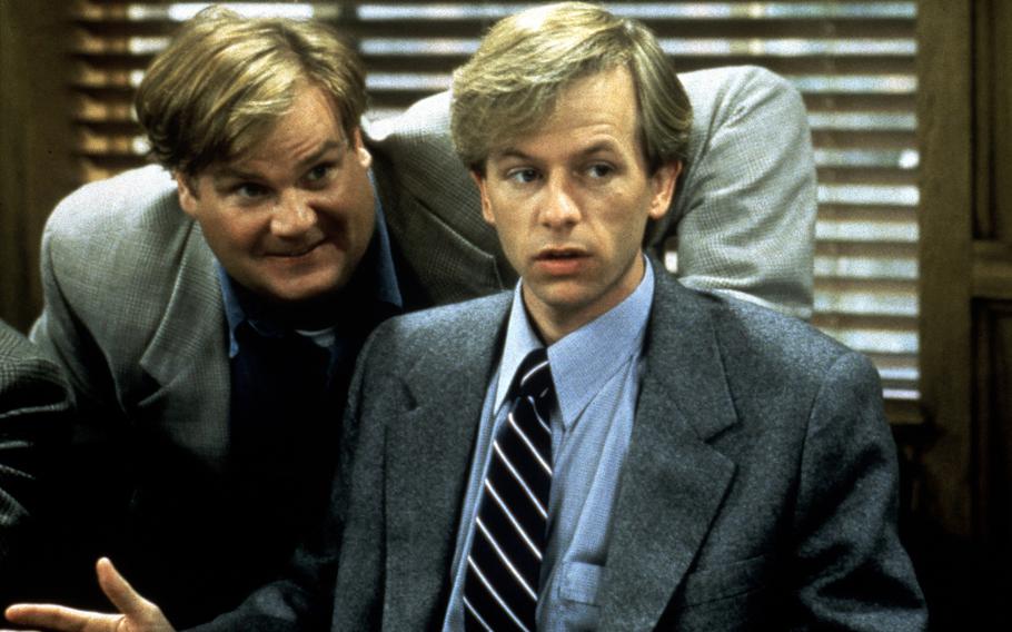Chris Farley and David Spade in “Tommy Boy.” 