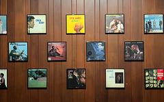 Framed album covers appear on the wall at Chess Records in Chicago on Feb. 27, 2022. Some of the biggest names in blues recorded hits in Chess' recording studio, including, Muddy Waters, Chuck Berry' and Bo Diddley. 