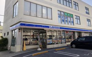 Japanese police suspect a U.S. Marine of attempting to rob this Lawson convenience store in Ginowan, Okinawa, April 18, 2024.