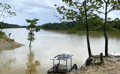 The Itaquai River runs through the Vale do Javari region in Amazonas state, Brazil, June 16, 2021, on the border with Peru. British freelance journalist Dom Phillips and Brazilian Bruno Araujo Pereira, on leave from the government's Indigenous affairs agency, have gone missing since Sunday, June 5, 2022, according to the Unijava association for which Pereira has been an advisor. (AP Photo/Fabiano Maisonnave)