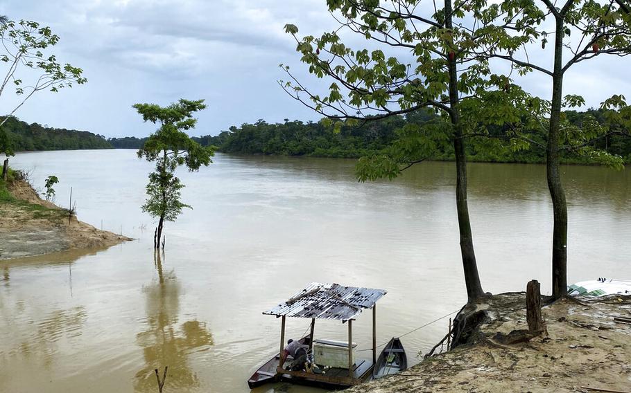 The Itaquai River runs through the Vale do Javari region in Amazonas state, Brazil, June 16, 2021, on the border with Peru. Brazilian authorities told the family of missing British freelance journalist Dom Phillips that Phillips’ body and Brazilian Bruno Araujo Pereira’s body were found tied to a tree in the Amazon rainforest.