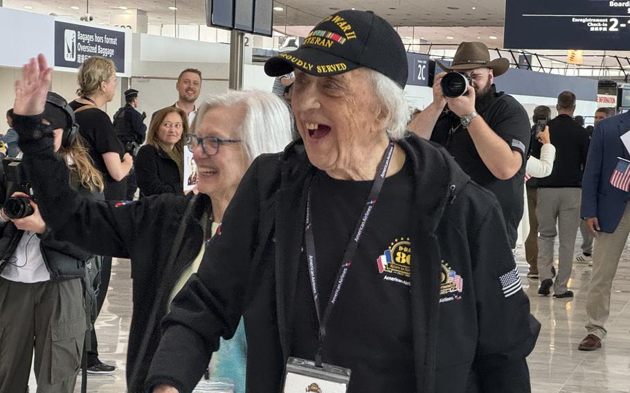 An image of David Yoho, 96, who served aboard an oil tanker in the Merchant Marine in the Pacific in World War II.