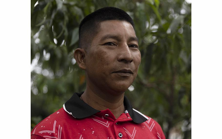 Eliécer Muñoz is one the four Indigenous men who found the children. 