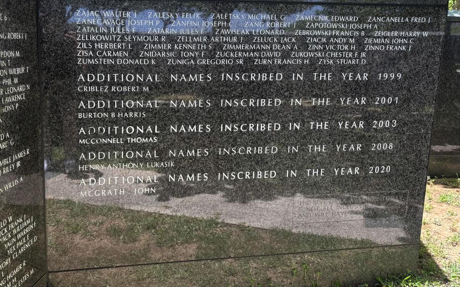 The cornerstone of the peace memorial.