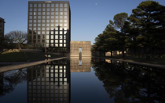 The outside of the Oklahoma City National Memorial.