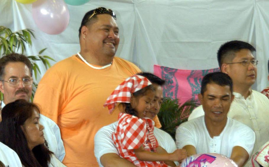 Chad Rowan, better known as sumo legend Akebono, attends an Asian American and Pacific Islander Heritage Month event at Yokota Air Base, Japan, May 19, 2007. 