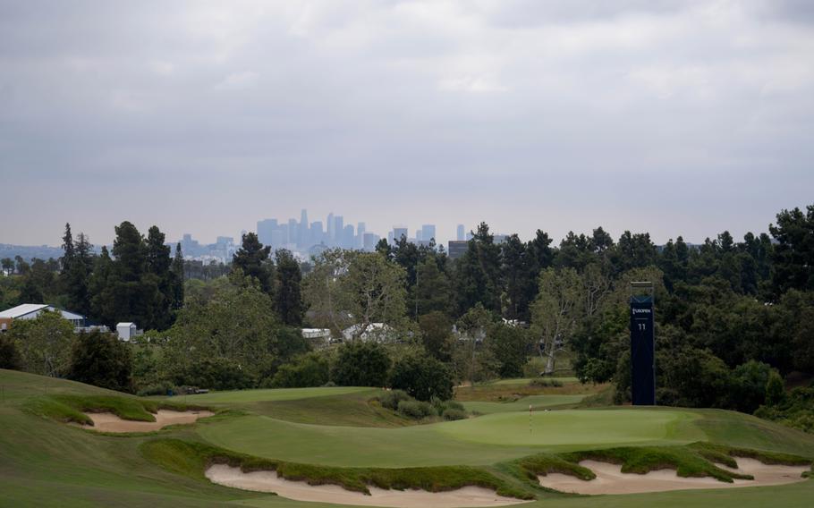 The 11th hole on the North Course of the Los Angeles Country Club.