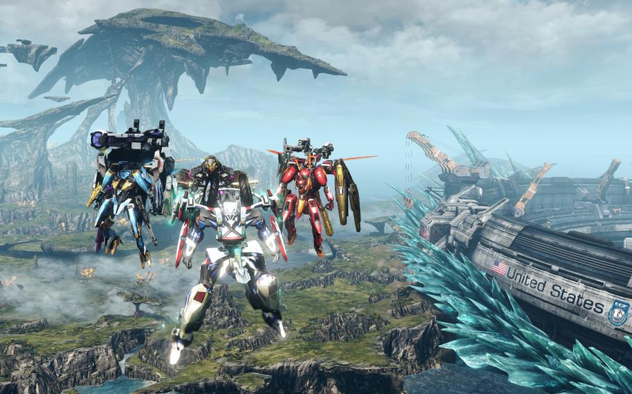 Xenoblade Chronicles X is the rare role-playing game to provide command of a party of battle mechs customizable in color and ability. 