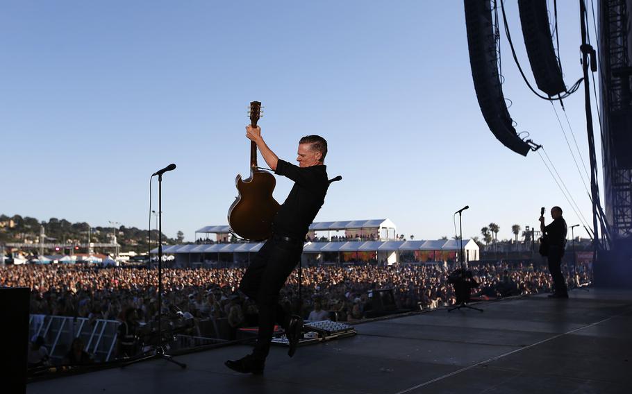 Bryan Adams, shown performing in 2019 in Del Mar, Calif., has three performances scheduled in the U.K. in July.