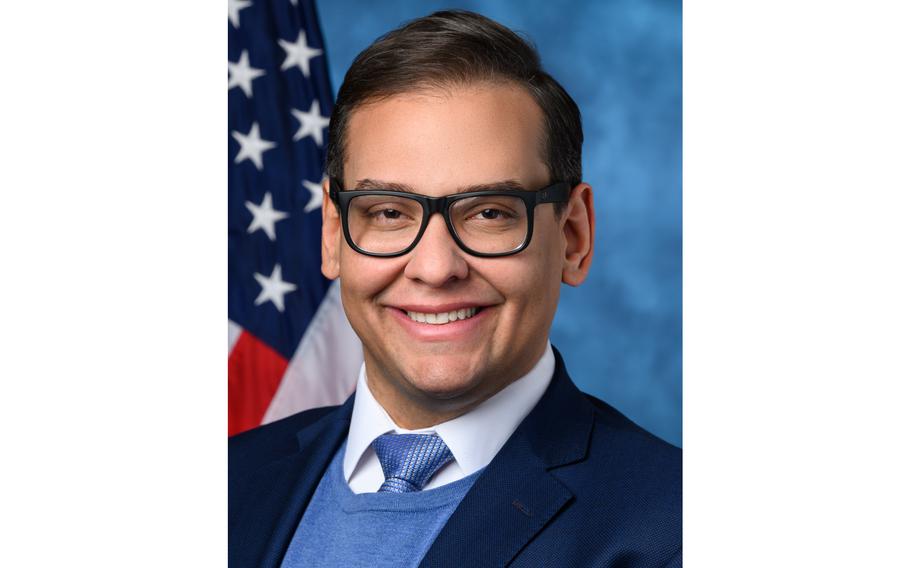 Rep. George Santos, R-N.Y., has been accused by two veterans of using the alias Anthony Devolder to pocket $3,000 in donations raised for a dying service dog to have surgery in 2016. 