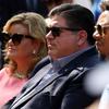 Illinois Gov. J.B. Pritzker and his wife, M.K. Pritzker, listen to speakers during a remembrance ceremony honoring the victims and survivors of the Highland Park shooting on July 4, 2023, in Highland Park, Illinois. On Tuesday, the Pritzkers donated a historic document to the Abraham Lincoln Presidential Library and Museum in Springfield. (Stacey Wescott/Chicago Tribune/TNS)