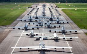 Air Force, Navy, Marine Corps and Army Patriot missile batteries take part in an elephant walk at Kadena Air Base, Okinawa, May 6, 2025.