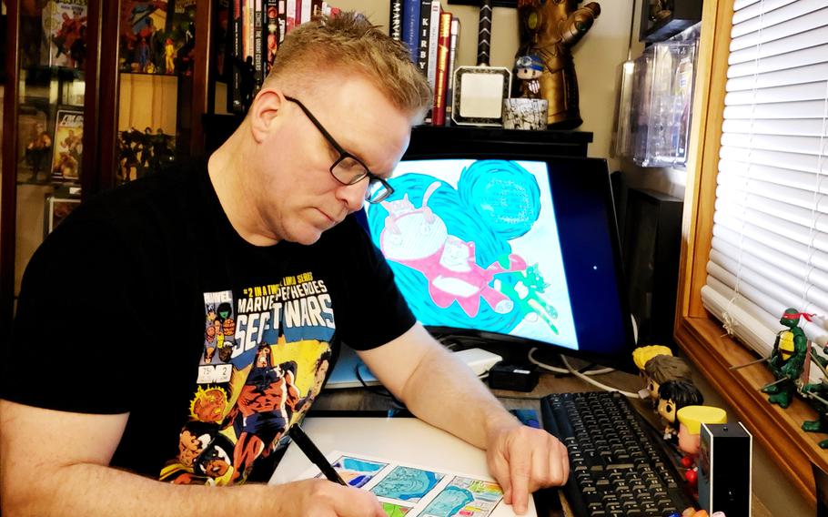 Dylan Bolander, a retired Air Force master sergeant, recently released “Heathee and the Flight of Fate,” the third book in a trilogy starring a cartoon cat inspired by a beloved pet.  