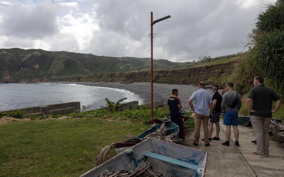 U.S. military planners discuss a potential port for Batan Island, Philippines, Oct. 25, 2023. 