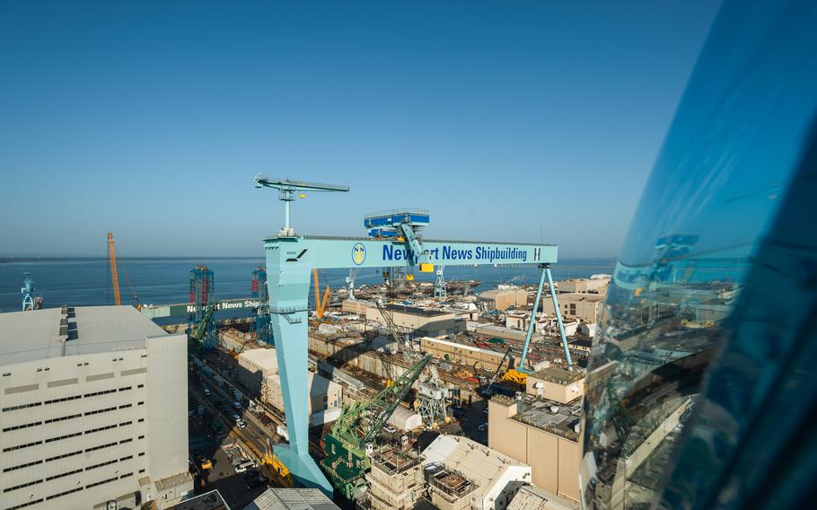 A view of Newport News Shipbuilding.