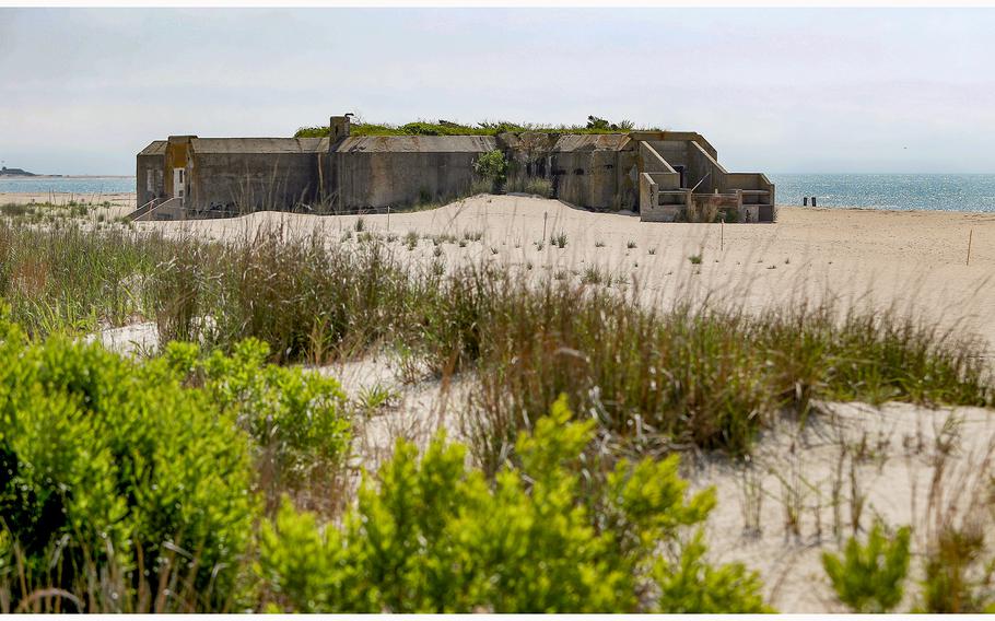 Battery 223, a World War II bunker, built in 1941, still stands on the beach at Cape May Point State Park in Lower Township, Wednesday, June 1, 2022.