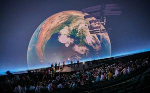 Inside the new planetarium at Tampa’s MOSI, Museum of Science and Industry. 