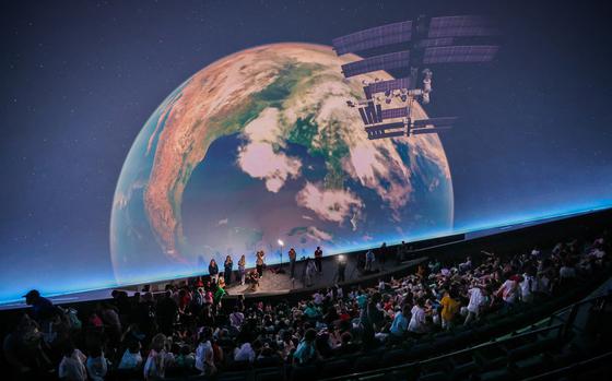 Inside the new planetarium at Tampa’s MOSI, Museum of Science and Industry. 