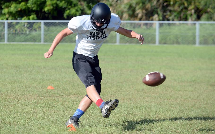 Sophomore Eric Puterbaugh gives the Panthers a solid kicking option.