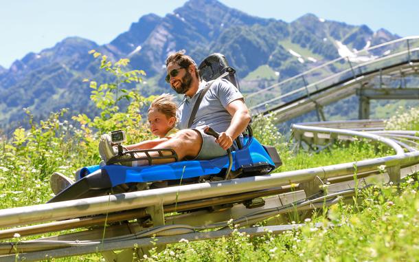 Germany has several mountain coaster tracks, on which gravity provides the thrills.