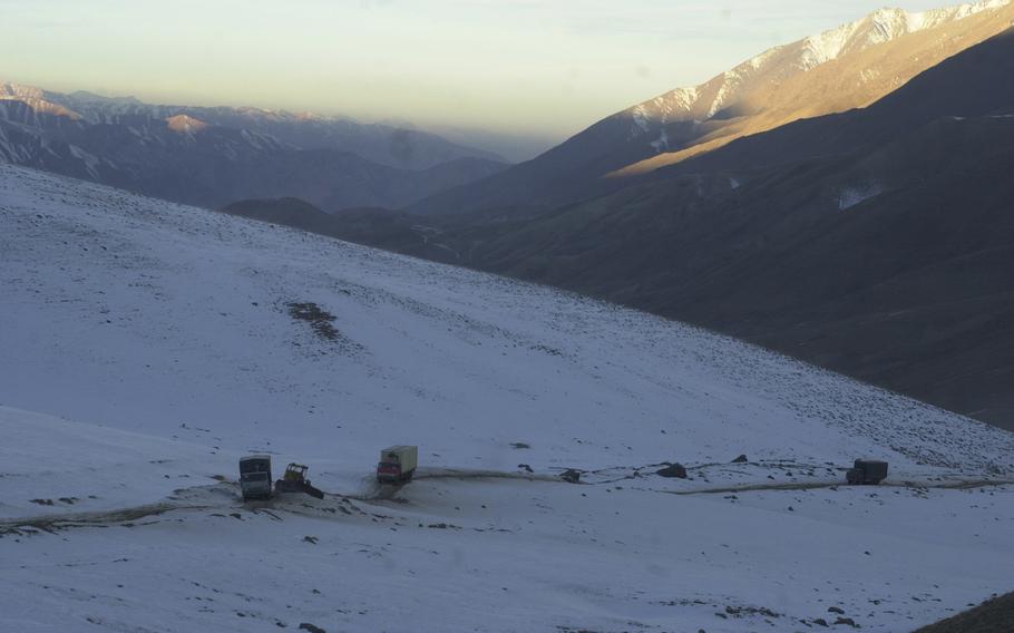 Twisting roads not much better than goat paths lead travelers in Afghanistan across the towering Hindu Kush mountain range.