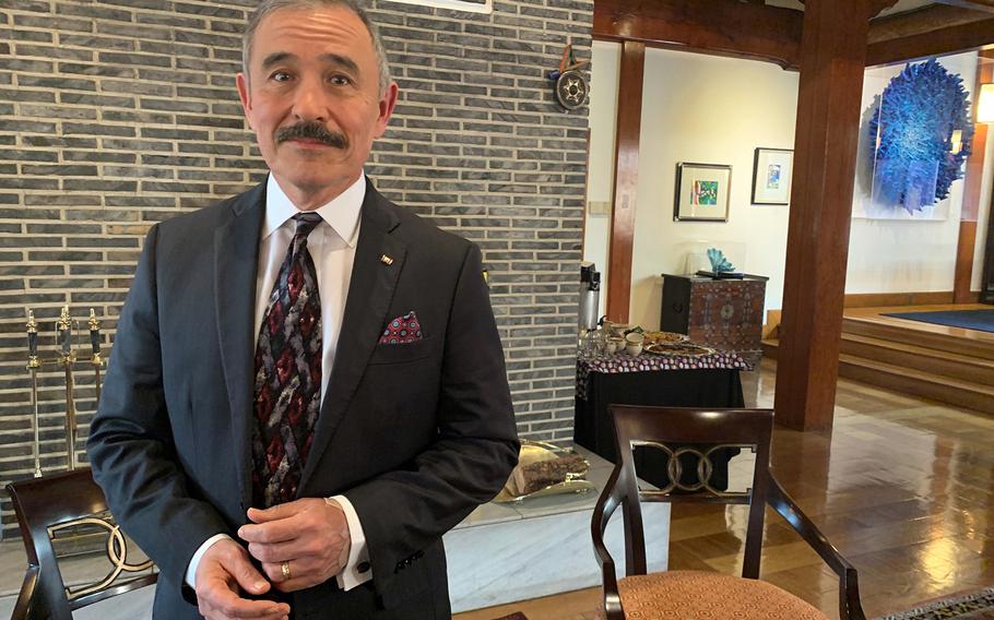 Then-U.S. Ambassador to South Korea Harry Harris poses at his residence in Seoul, South Korea, Jan. 16, 2020.