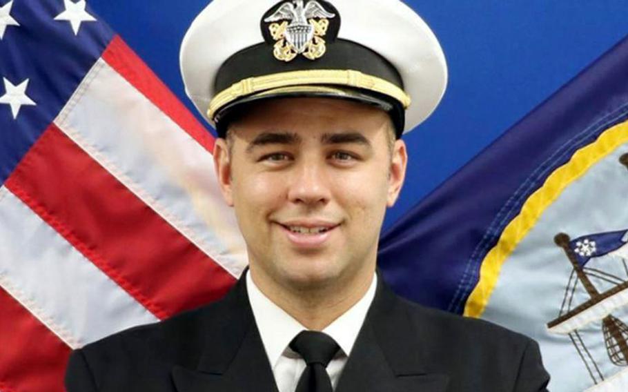 Navy Lt. Ridge Alkonis was convicted in October 2021 by a three-judge panel in Shizuoka District Court of negligent driving causing the deaths of two people and injuring a third in May 2021 in Japan.