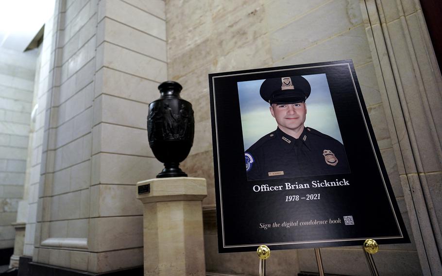 U.S. Capitol Police officer Brian D. Sicknick, 42. 