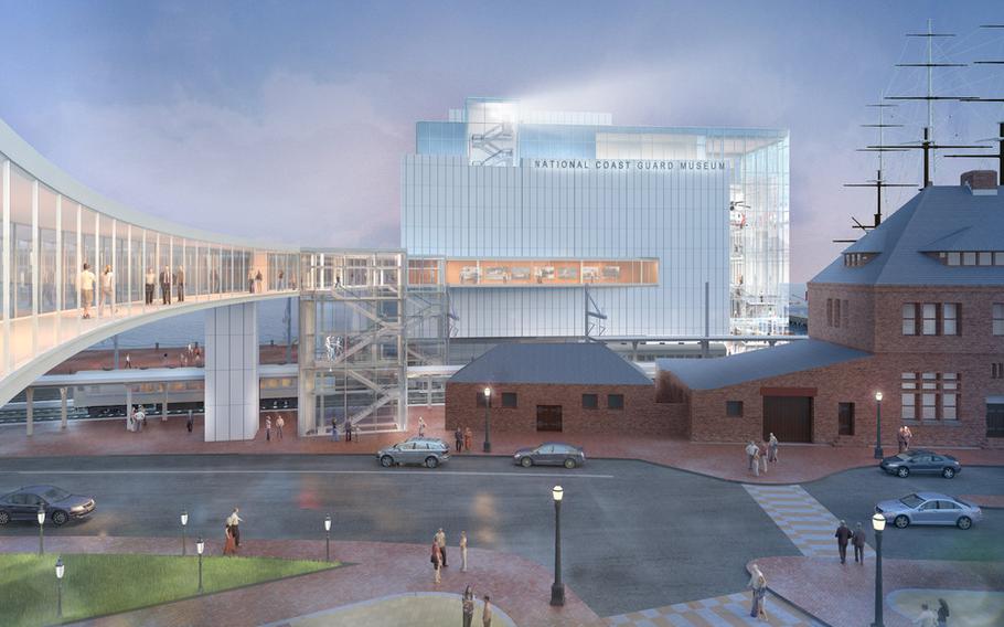 The National Coast Guard Museum Association announced it is ready to go to bid this week on the work to create the foundation for the more than 80,000-square-foot, six-story museum that will occupy a prominent place on the city’s waterfront.