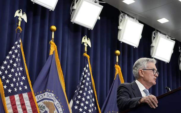 Federal Reserve Board Chair Jerome Powell speaks during a news conference at the Federal Reserve, Wednesday, March 22, 2023, in Washington. The sudden crisis in the U.S. banking industry is sure to cause some tightening of lending and credit and a slowdown in the pace of borrowing and spending. If it does, the crisis could actually end up aiding the Federal Reserve in the elusive goal the Fed has been pursuing for a full year: A much lower inflation rate. (AP Photo/Alex Brandon)