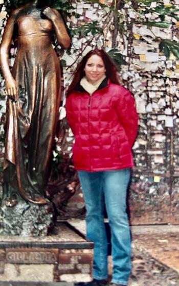 Ms. Gorton in Verona, Italy